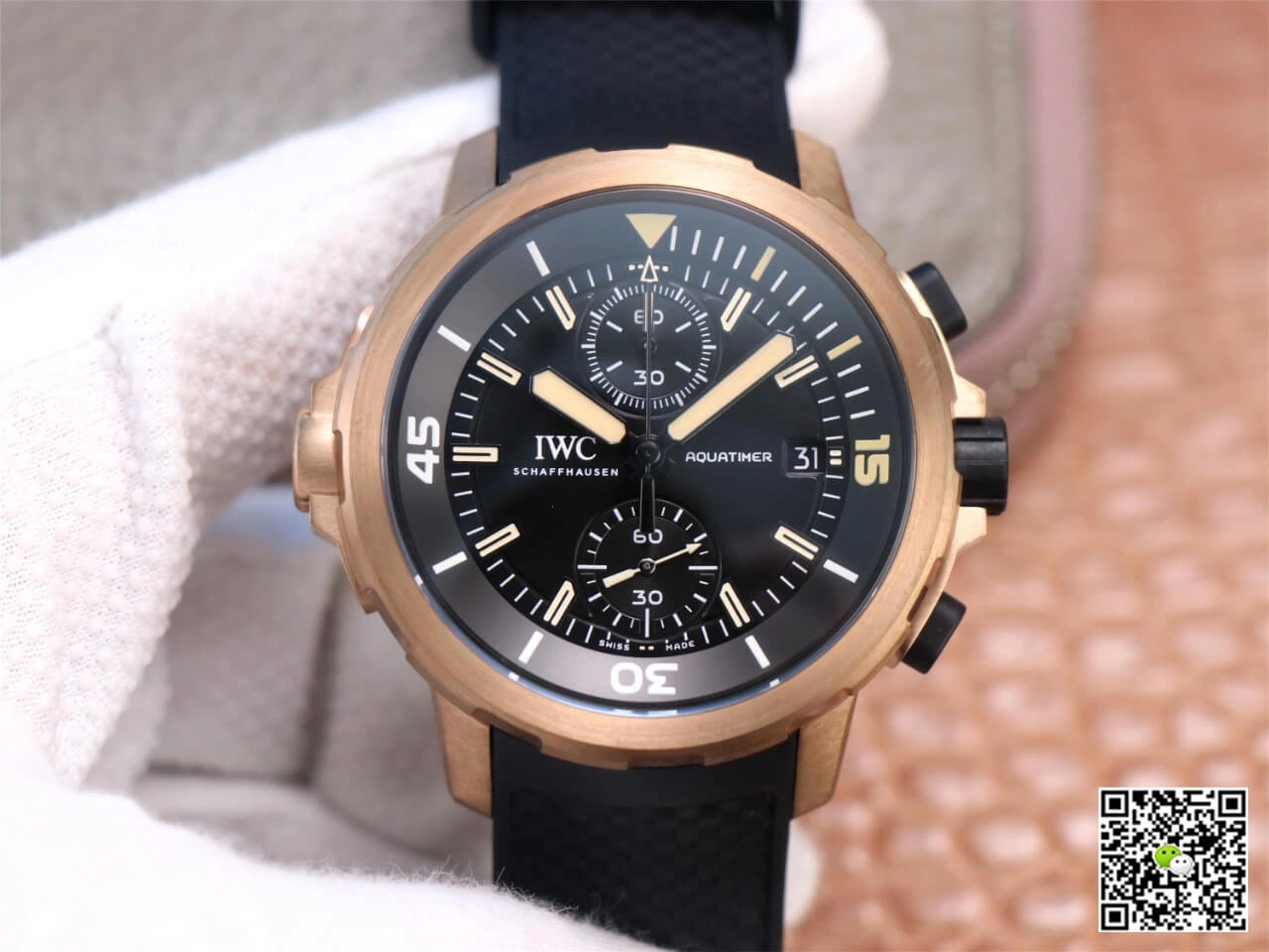 IWC Aquatimer Darwin Adventure Tour Special Edition IW379503 V6 Factory 1:1 Best Edition Replica Watch Black Strap