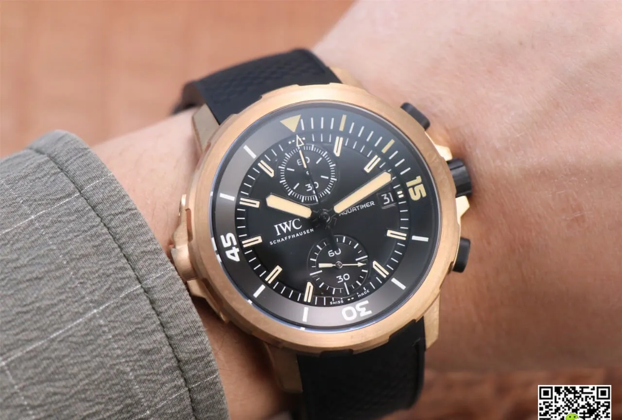 IWC Aquatimer Darwin Adventure Tour Special Edition IW379503 V6 Factory 1:1 Best Edition Replica Watch Black Strap
