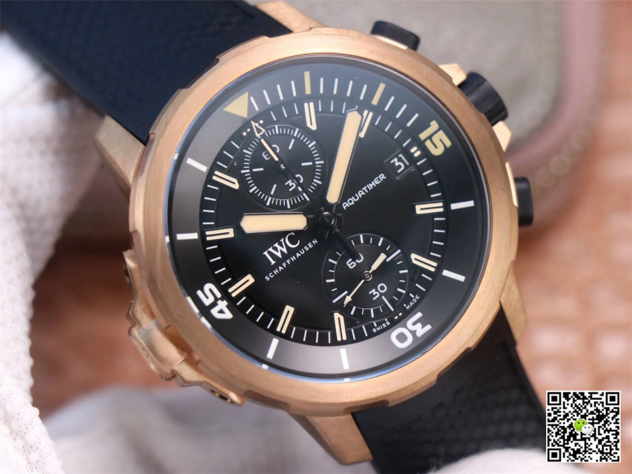 IWC Aquatimer Darwin Adventure Tour Special Edition IW379503 V6 Factory 1:1 Best Edition Replica Watch Black Strap