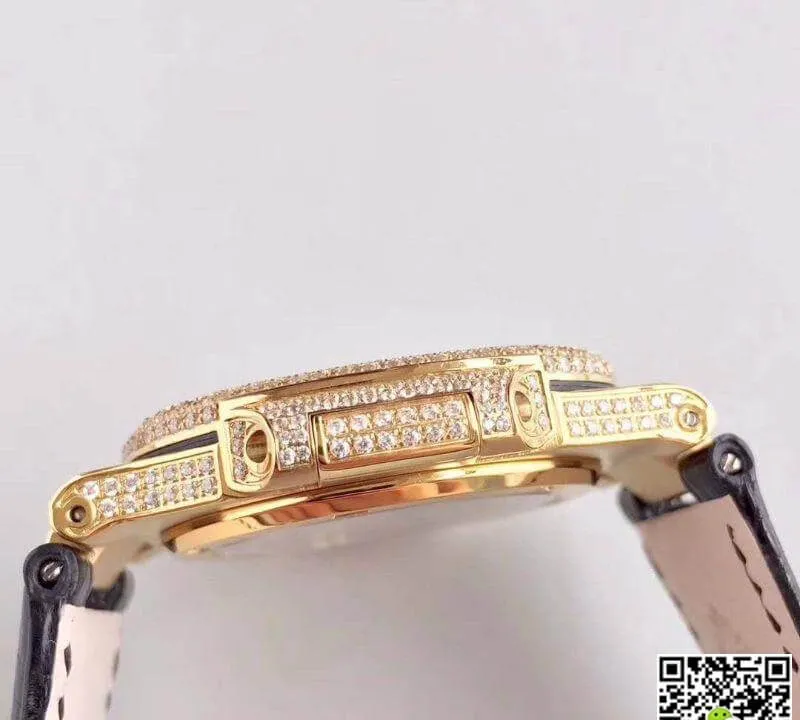 Patek Philippe Nautilus Tourbillon 1:1 Best Edition Replica Watch Swiss Tourbillon Yellow Gold Diamond