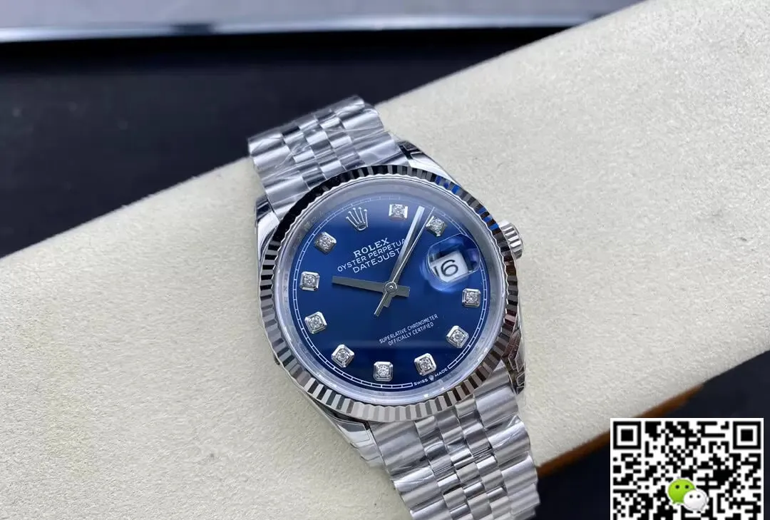 Rolex Datejust M126234-0037 36MM VS Factory 1:1 Best Edition Replica Watch Diamond Blue Dial