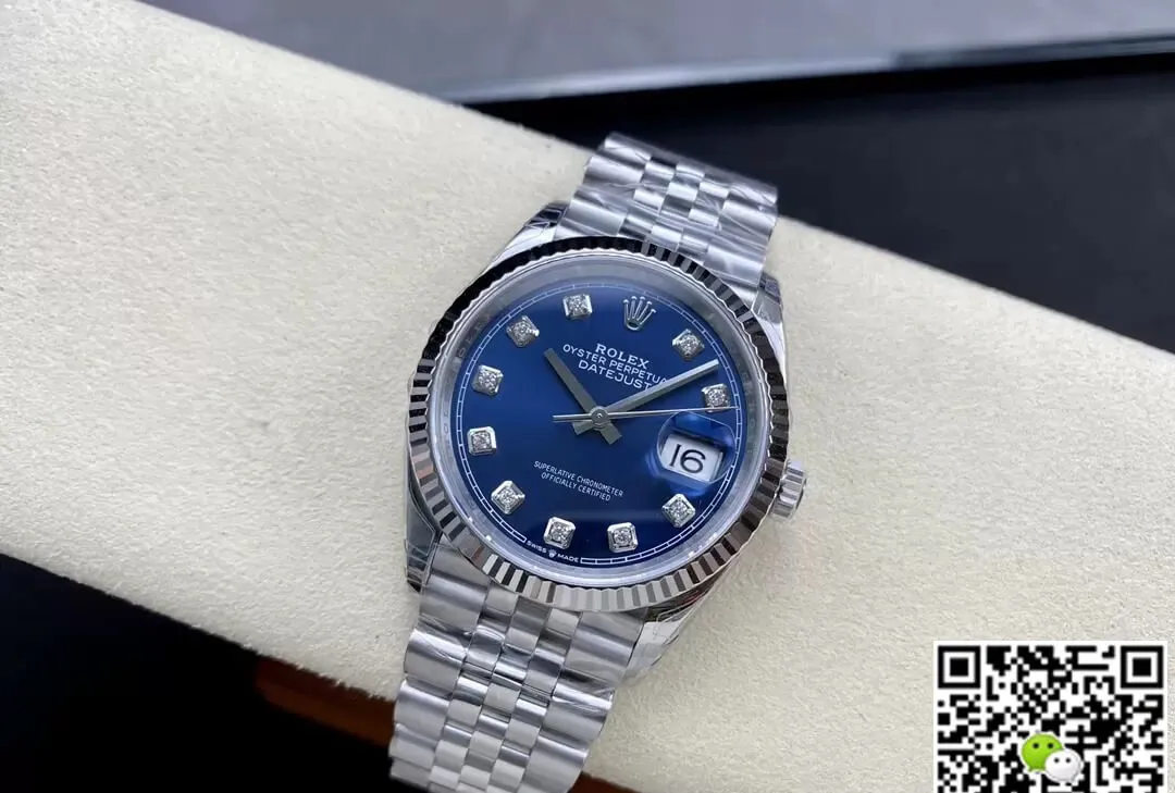 Rolex Datejust M126234-0037 36MM VS Factory 1:1 Best Edition Replica Watch Diamond Blue Dial