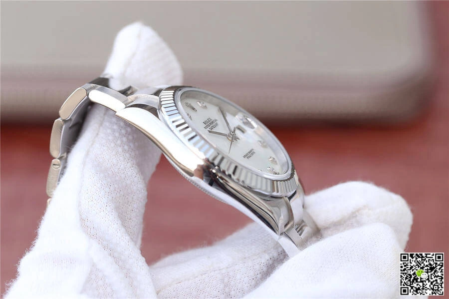 Rolex Datejust M126334-0019 EW Factory 1:1 Best Edition Replica Watch Diamond-Set White Dial