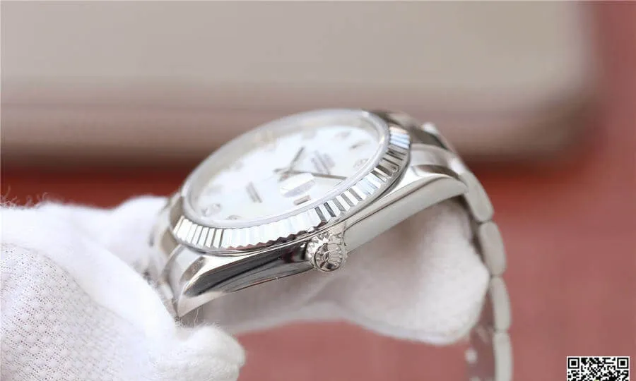 Rolex Datejust M126334-0019 EW Factory 1:1 Best Edition Replica Watch Diamond-Set White Dial