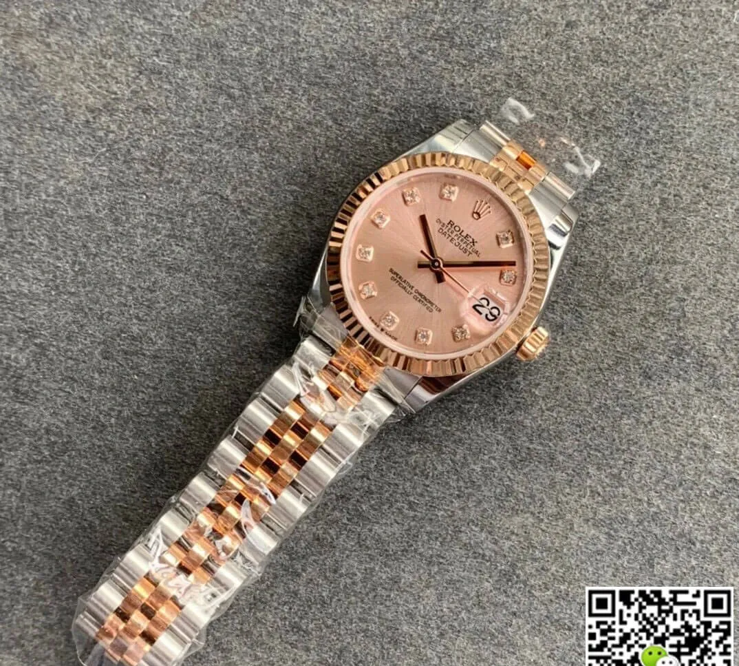 Rolex Datejust M278271-0024 GS Factory 1:1 Best Edition Replica Watch Rose Gold Diamond Dial