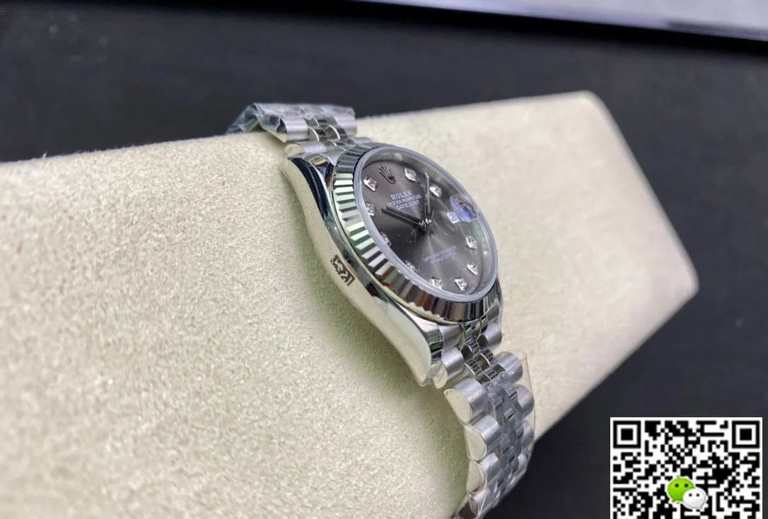 Rolex Datejust M278274-0008 31MM EW Factory 1:1 Best Edition Replica Watch Gray Diamond Dial