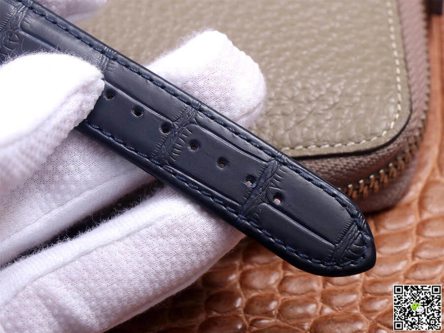 Glashutte Senator 1-36-04 V9 Factory 1:1 Best Edition Replica Watch Blue Leather Strap