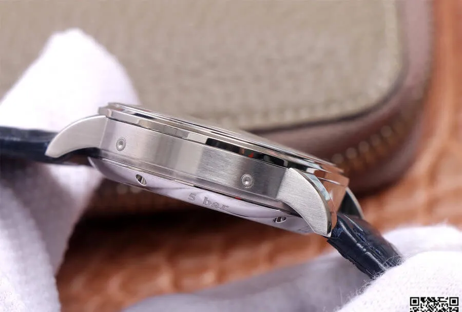 Glashutte Senator 1-36-04 V9 Factory 1:1 Best Edition Replica Watch Blue Leather Strap