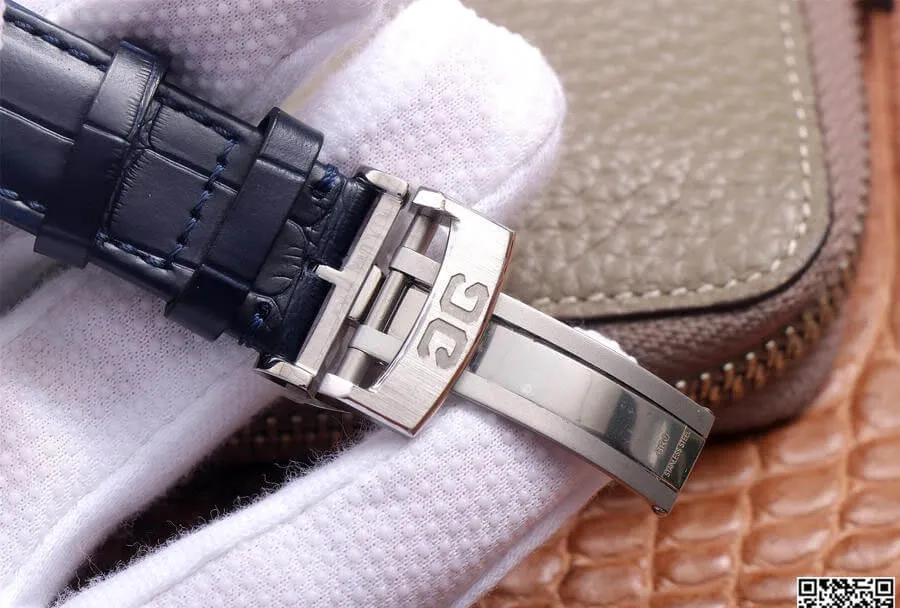 Glashutte Senator 1-36-04 V9 Factory 1:1 Best Edition Replica Watch Blue Leather Strap