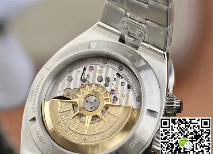 Vacheron Constantin Overseas 5500V 110A-B075 8F Factory 1:1 Best Edition Replica Watch White Dial Strap