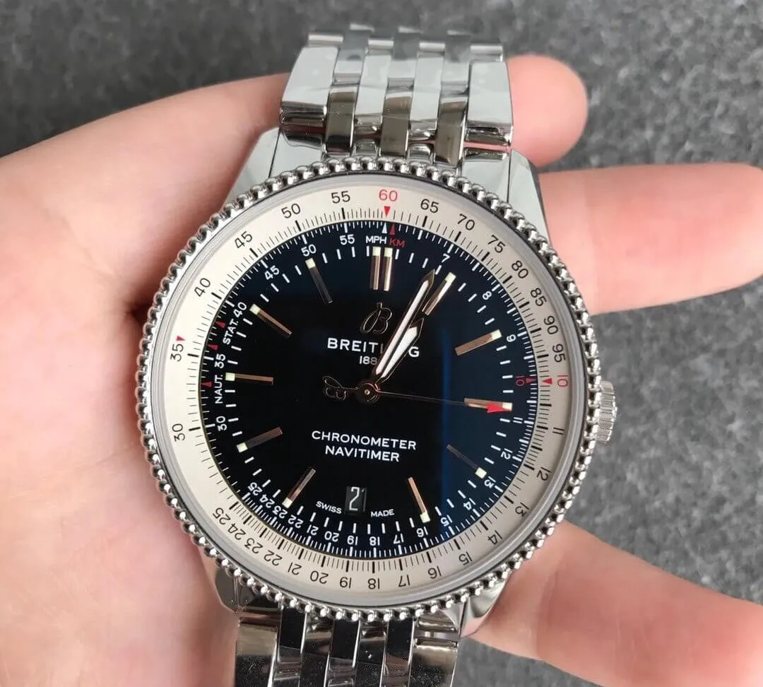 Breitling Navitimer 1 A17326211B1A1 V7 Factory 1:1 Best Edition Replica Watch Stainless Steel