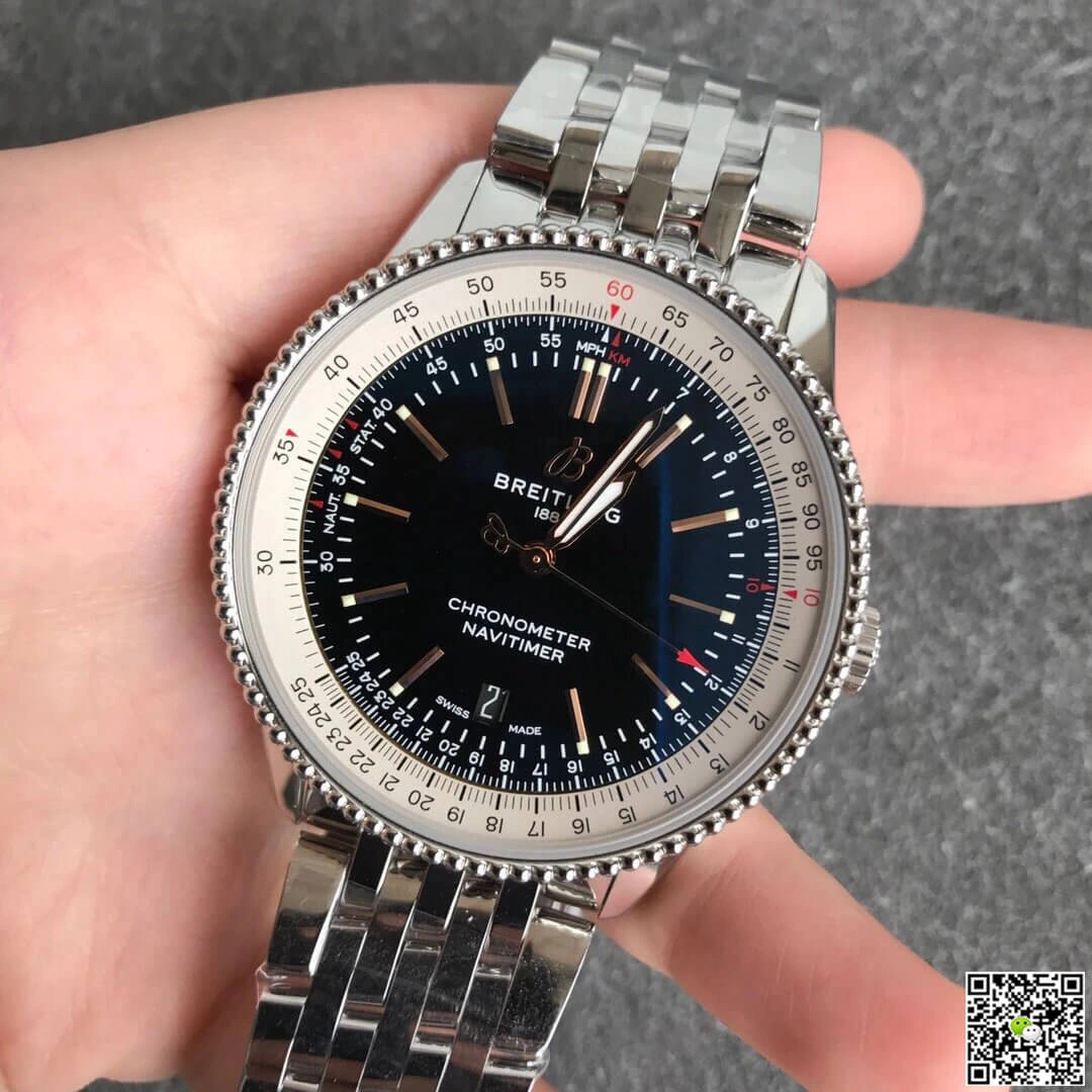 Breitling Navitimer 1 A17326211B1A1 V7 Factory 1:1 Best Edition Replica Watch Stainless Steel
