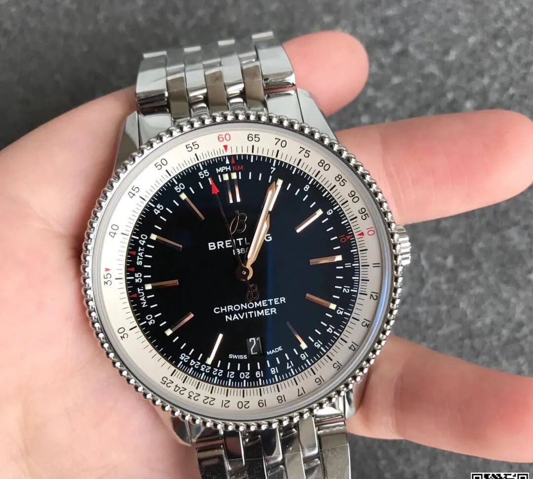 Breitling Navitimer 1 A17326211B1A1 V7 Factory 1:1 Best Edition Replica Watch Stainless Steel