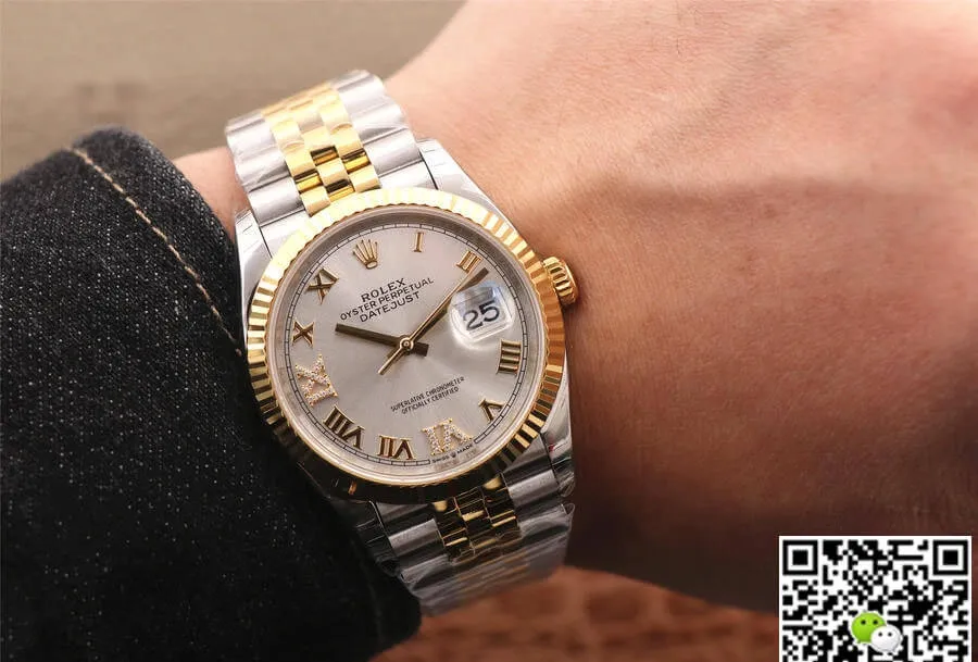 Rolex Datejust M126233-0031 EW Factory 1:1 Best Edition Replica Watch Stainless Steel
