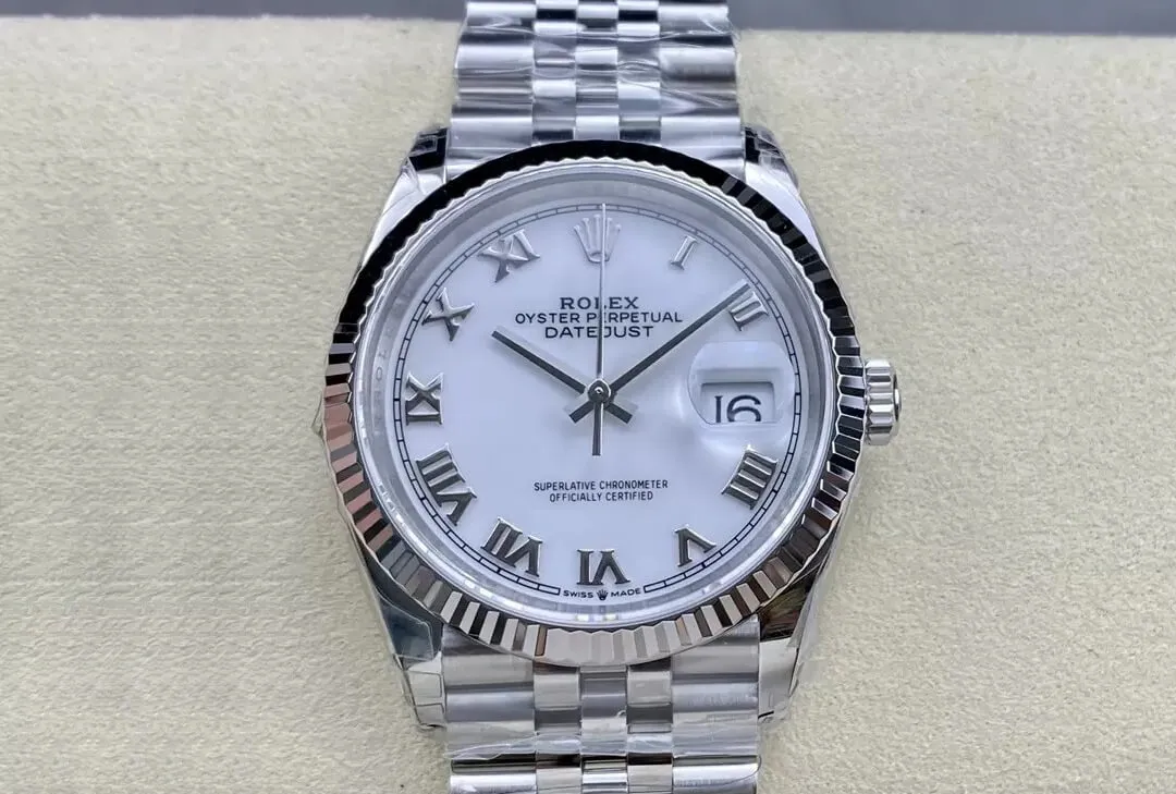 Rolex Datejust M126234-0025 36MM VS Factory 1:1 Best Edition Replica Watch White Dial