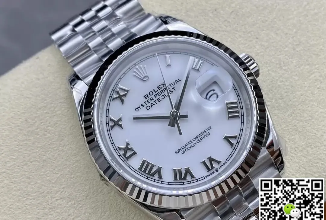 Rolex Datejust M126234-0025 36MM VS Factory 1:1 Best Edition Replica Watch White Dial