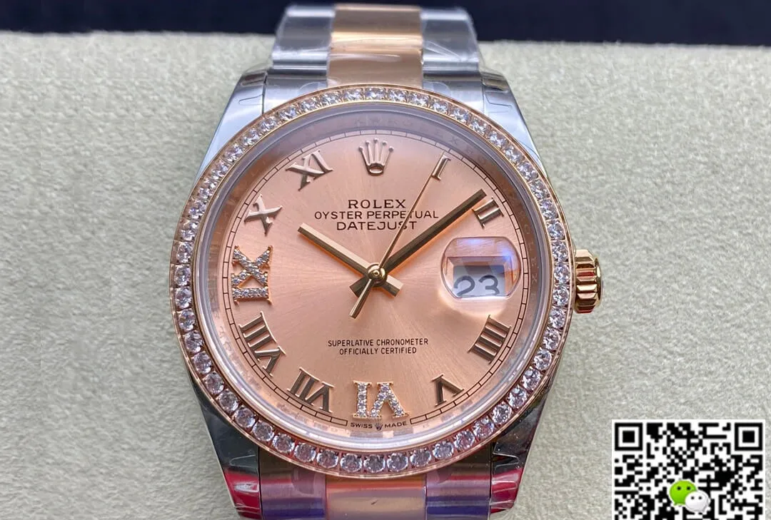Rolex Datejust M126281RBR-0016 EW Factory 1:1 Best Edition Replica Watch Silver Strap