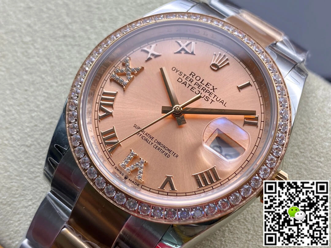 Rolex Datejust M126281RBR-0016 EW Factory 1:1 Best Edition Replica Watch Silver Strap
