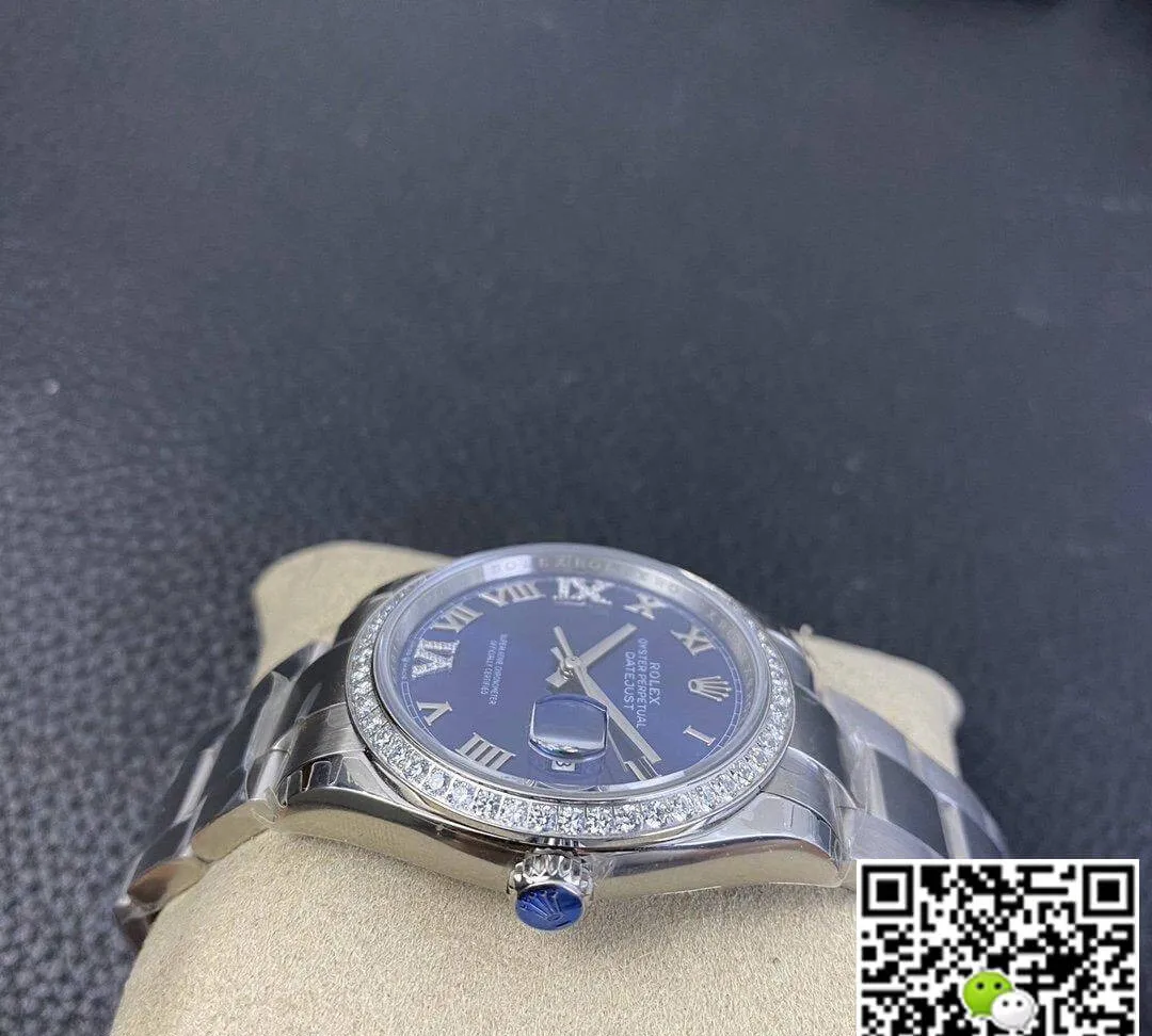 Rolex Datejust M126284RBR EW Factory 1:1 Best Edition Replica Watch Diamond-Set Bezel