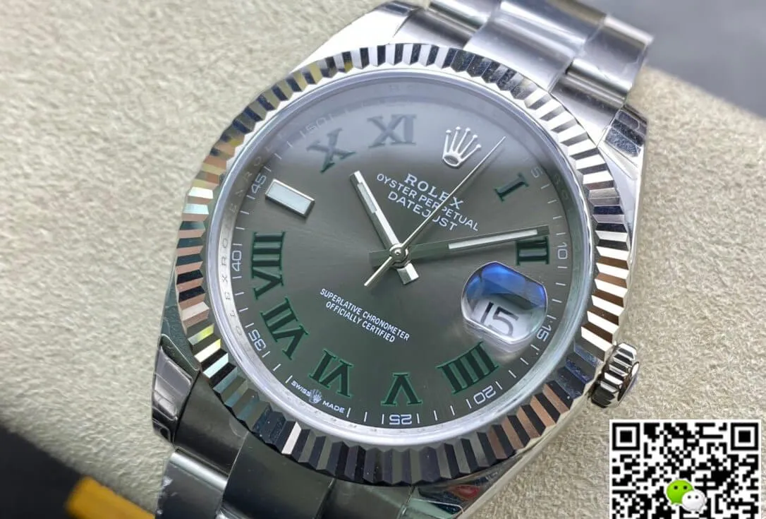 Rolex Datejust M126334-0021 41MM EW Factory 1:1 Best Edition Replica Watch Grey Strap