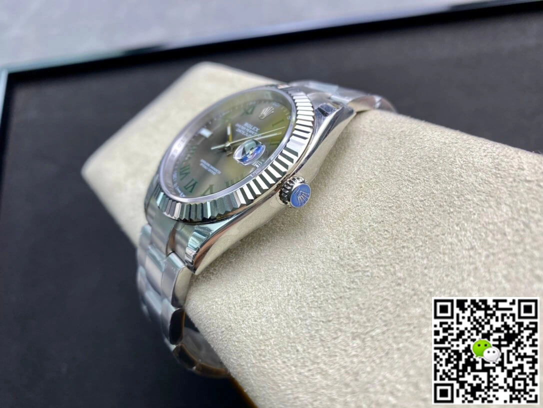 Rolex Datejust M126334-0021 41MM EW Factory 1:1 Best Edition Replica Watch Grey Strap