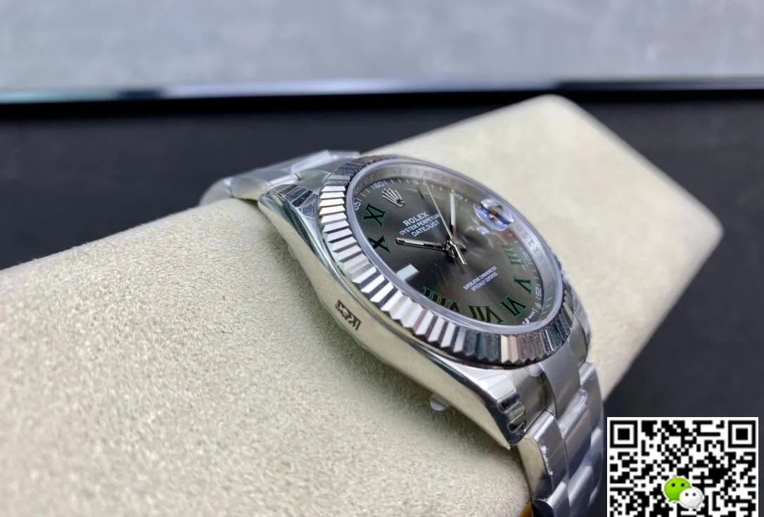 Rolex Datejust M126334-0021 41MM EW Factory 1:1 Best Edition Replica Watch Grey Strap