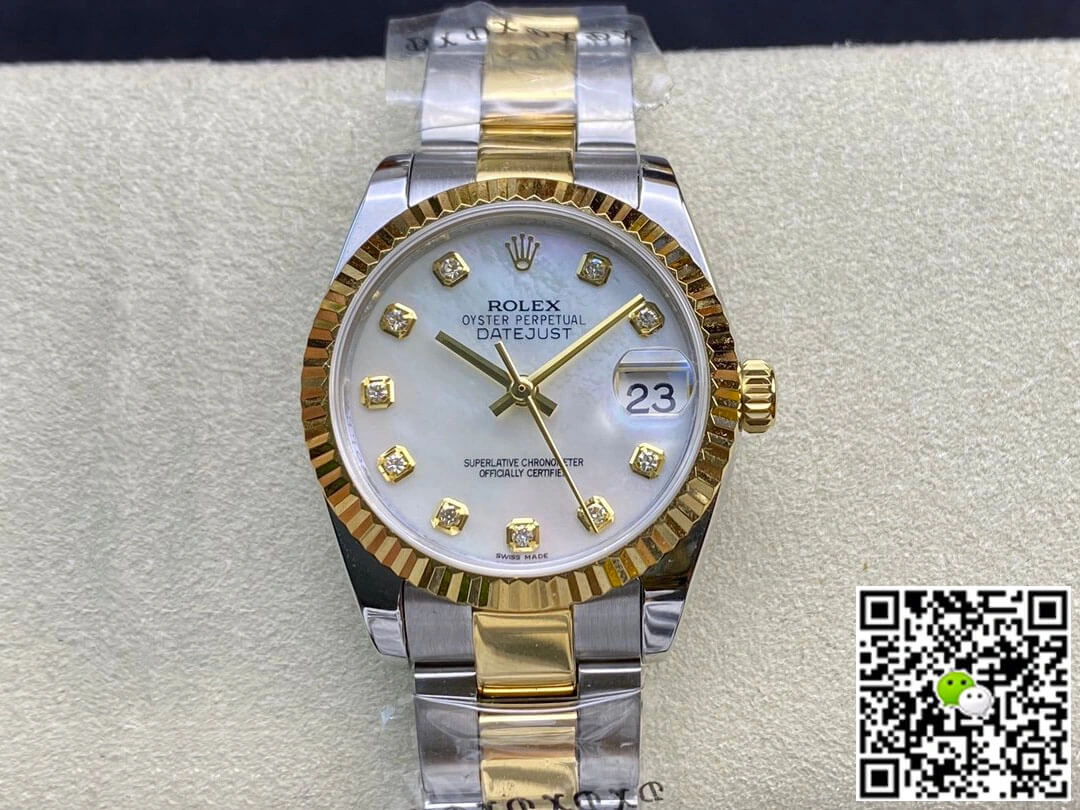 Rolex Datejust M278273-0027 31MM EW Factory 1:1 Best Edition Replica Watch White Dial