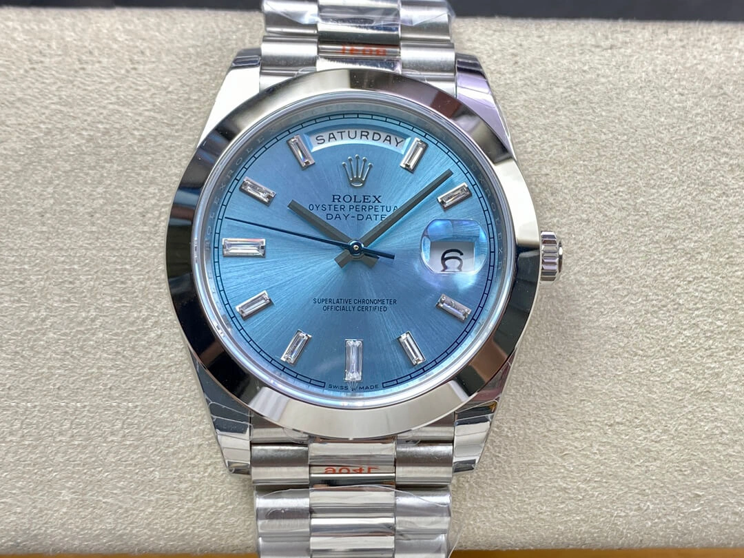 Rolex Day Date 228206 EW Factory 1:1 Best Edition Replica Watch Stainless Steel Strap