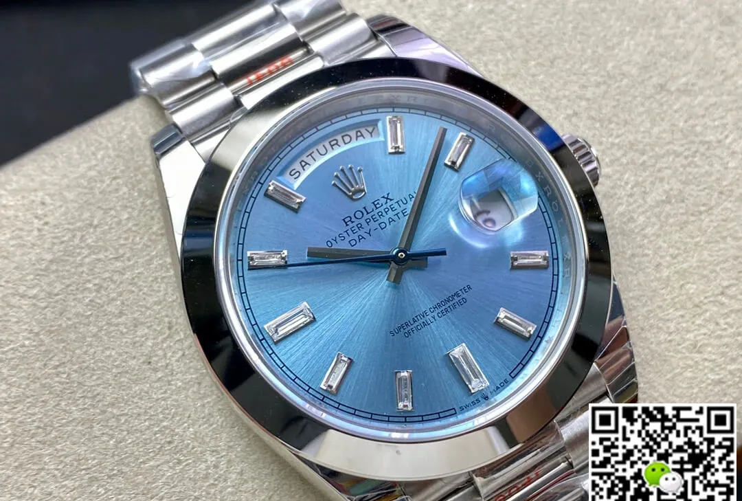 Rolex Day Date 228206 EW Factory 1:1 Best Edition Replica Watch Stainless Steel Strap
