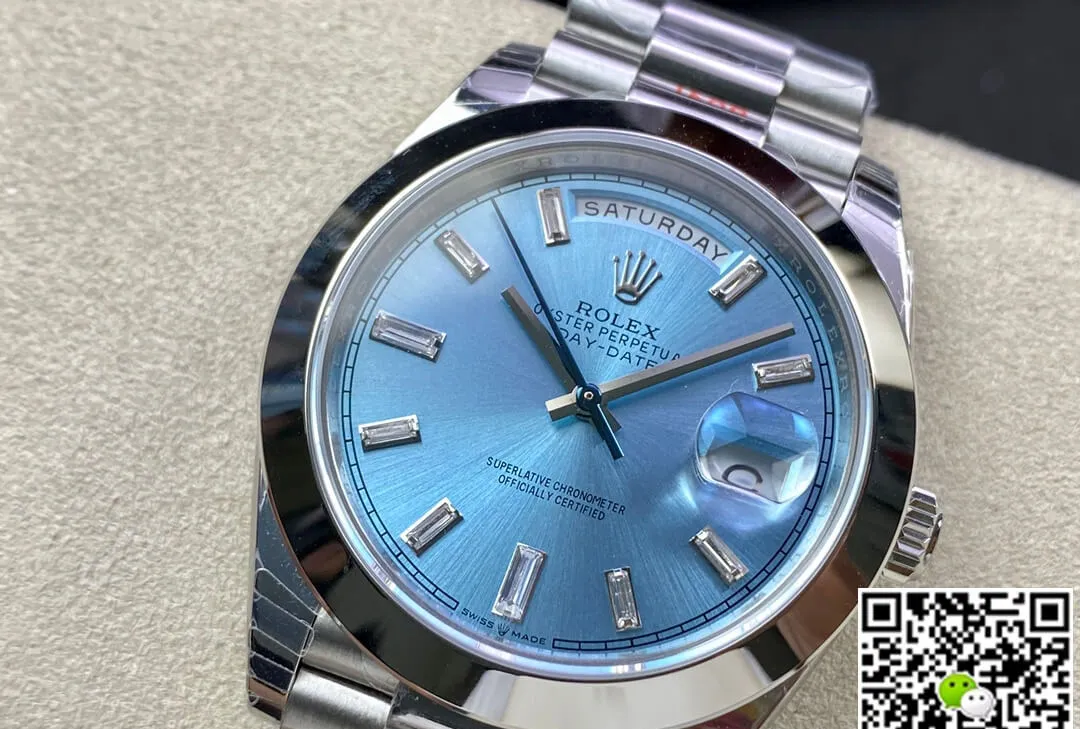 Rolex Day Date 228206 EW Factory 1:1 Best Edition Replica Watch Stainless Steel Strap