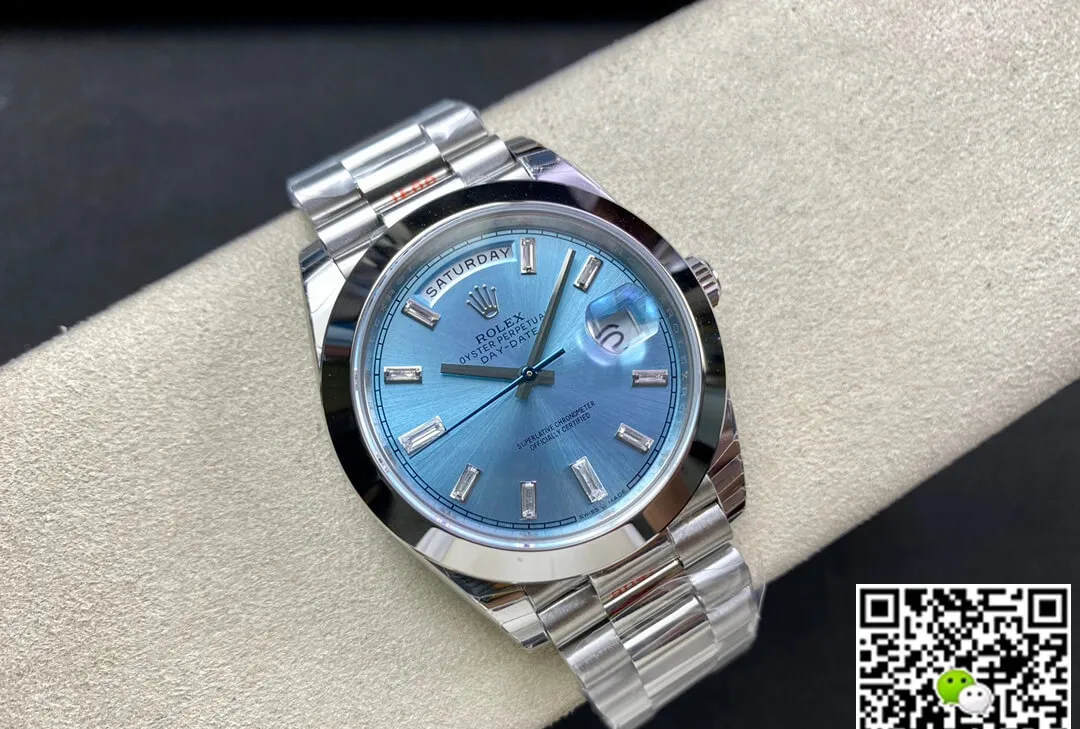 Rolex Day Date 228206 EW Factory 1:1 Best Edition Replica Watch Stainless Steel Strap