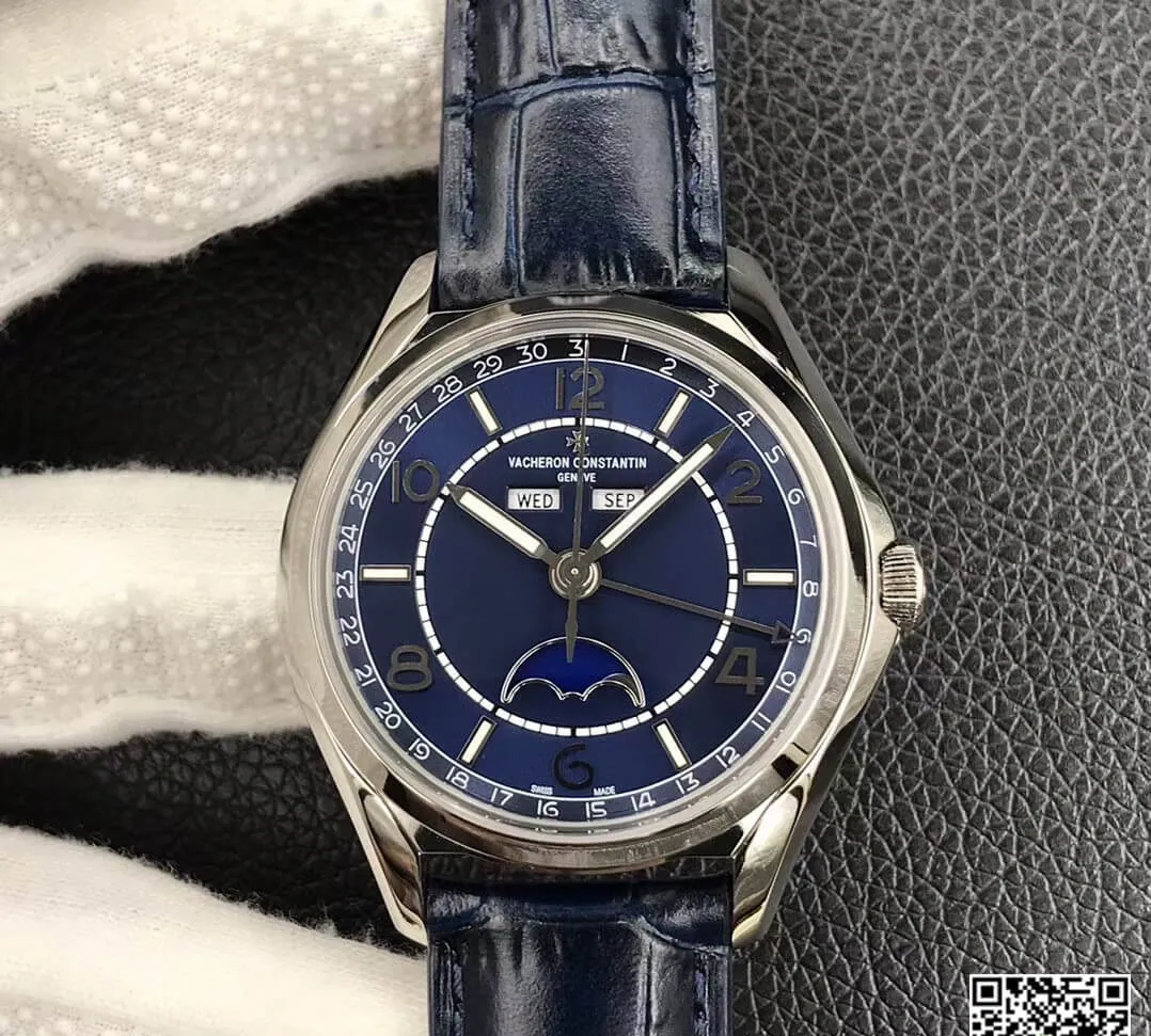 Vacheron Constantin FiftySix Day-Date 4000E 000A-B548 ZF Factory 1:1 Best Edition Replica Watch Leather Strap
