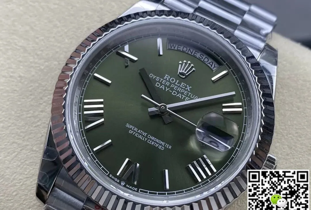 Rolex Day Date M228236-0008 GM Factory 1:1 Best Edition Replica Watch V2 Silver Strap