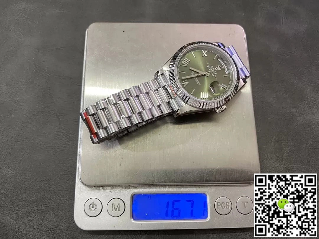 Rolex Day Date M228236-0008 GM Factory 1:1 Best Edition Replica Watch V2 Silver Strap