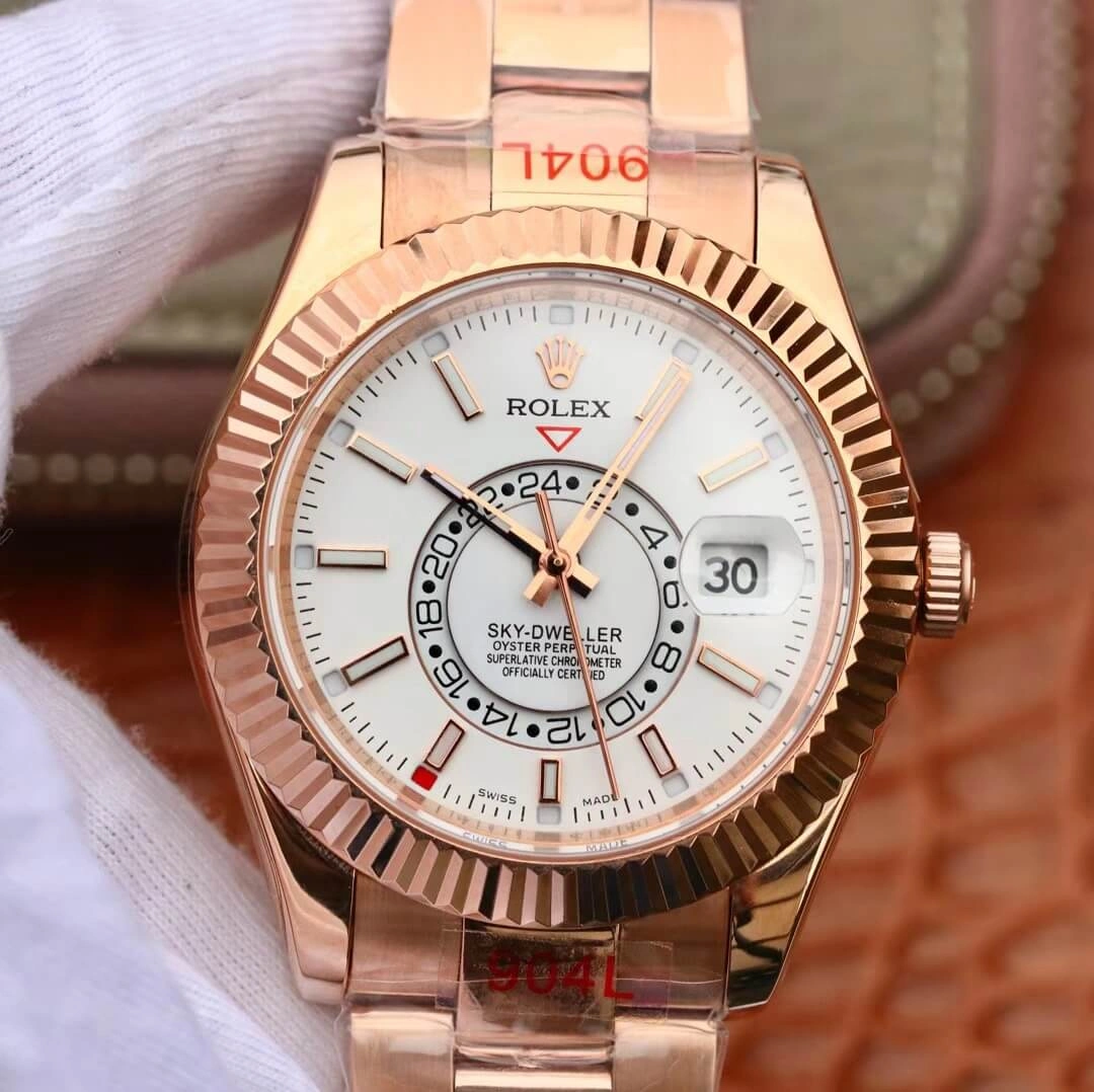 Rolex Sky Dweller M326935-0005 Noob Factory 1:1 Best Edition Replica Watch White Dial