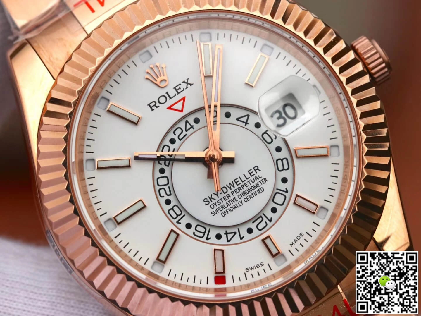 Rolex Sky Dweller M326935-0005 Noob Factory 1:1 Best Edition Replica Watch White Dial