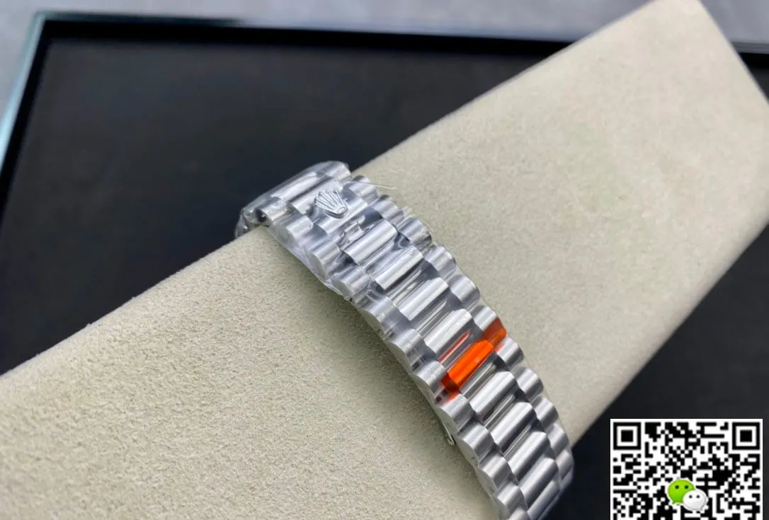 Rolex Day Date 228396TBR EW Factory 1:1 Best Edition Replica Watch Silver Stainless Steel