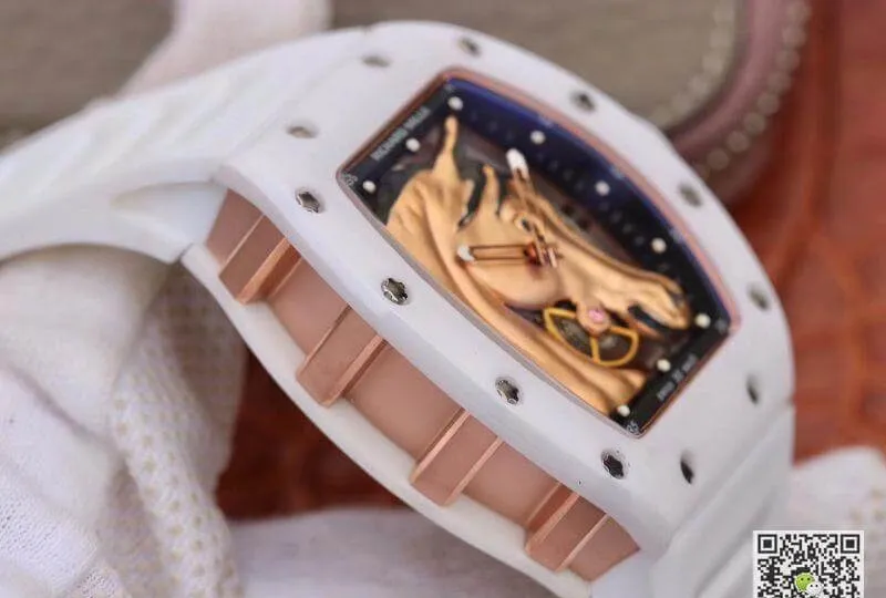 Richard Mille Polo Club Saint Tropez RM52-02 KV Factory Mechanical Watches 1:1 Best Edition Replica Watch Swiss ETA8215 Gold Horse Dial
