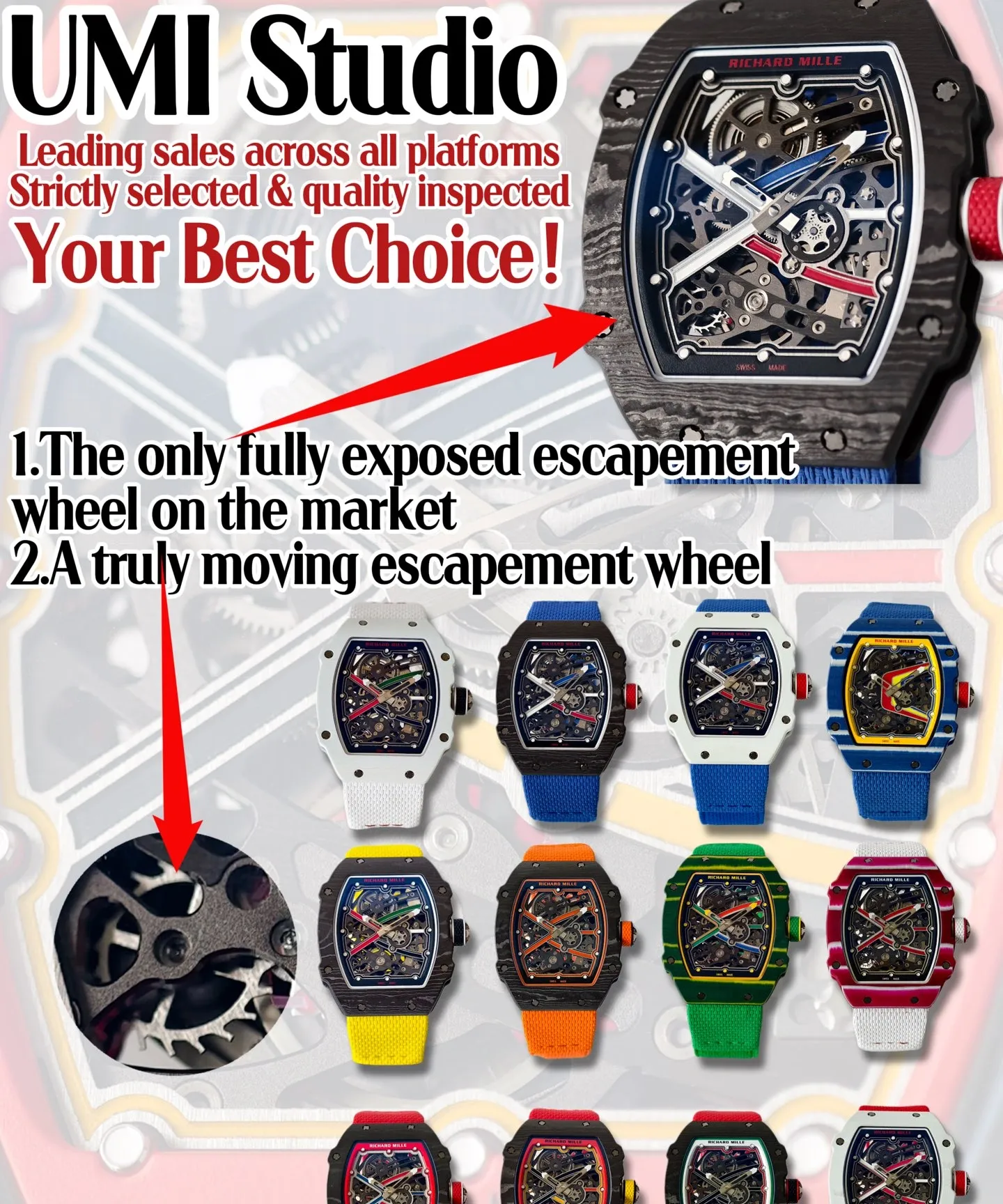 UMI Factory Richard Mille RM67-02 United Arab Emirates White 1:1 Best Edition Replica Watch