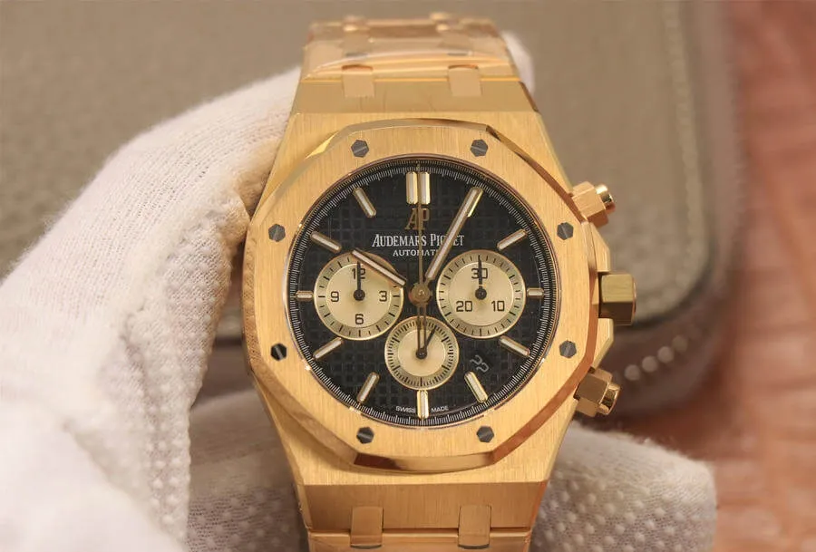 Audemars Piguet Royal Oak Chronograph 26331 OM Factory 1:1 Best Edition Replica Watch V2 Black Dial