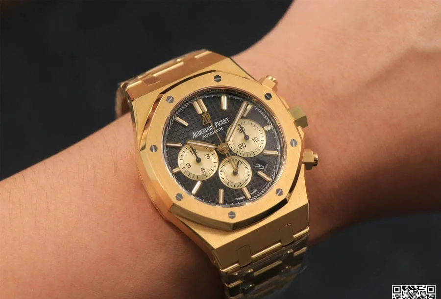 Audemars Piguet Royal Oak Chronograph 26331 OM Factory 1:1 Best Edition Replica Watch V2 Black Dial