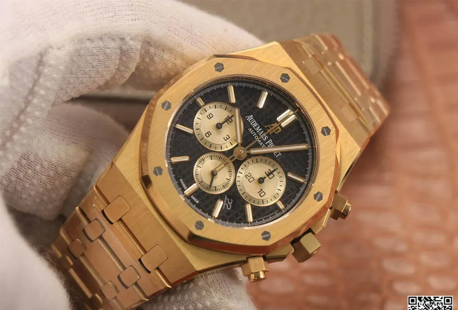 Audemars Piguet Royal Oak Chronograph 26331 OM Factory 1:1 Best Edition Replica Watch V2 Black Dial