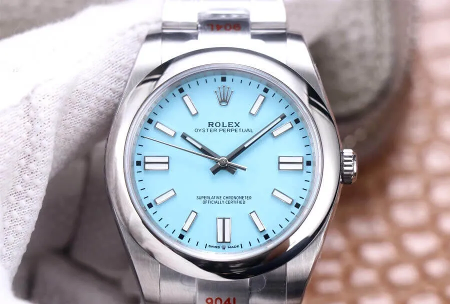 Rolex Oyster Perpetual M124300-0006 EW Factory 1:1 Best Edition Replica Watch White Dial