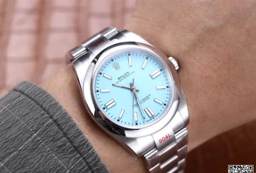 Rolex Oyster Perpetual M124300-0006 EW Factory 1:1 Best Edition Replica Watch White Dial