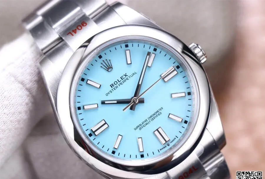 Rolex Oyster Perpetual M124300-0006 EW Factory 1:1 Best Edition Replica Watch White Dial