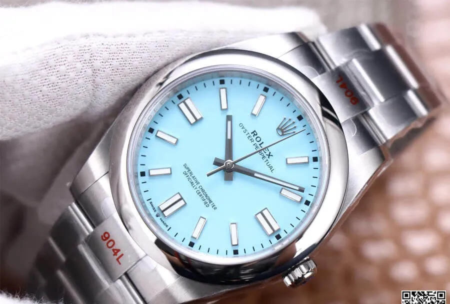 Rolex Oyster Perpetual M124300-0006 EW Factory 1:1 Best Edition Replica Watch White Dial