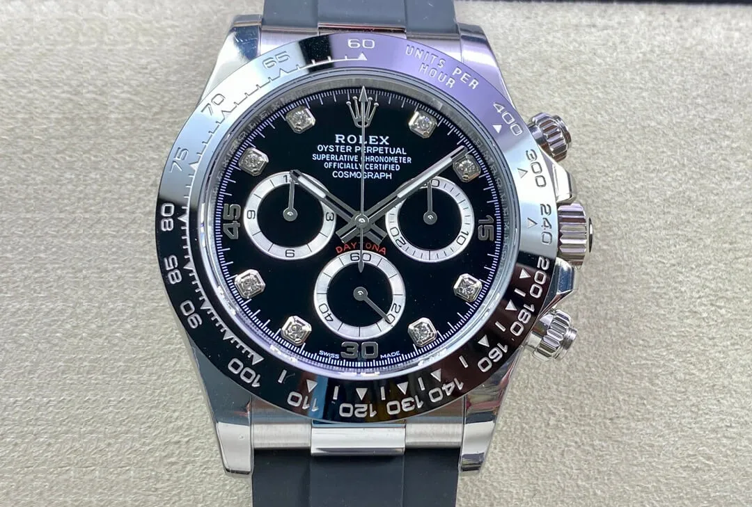Rolex Daytona M116519LN-0025 BT Factory 1:1 Best Edition Replica Watch Black Diamond Dial