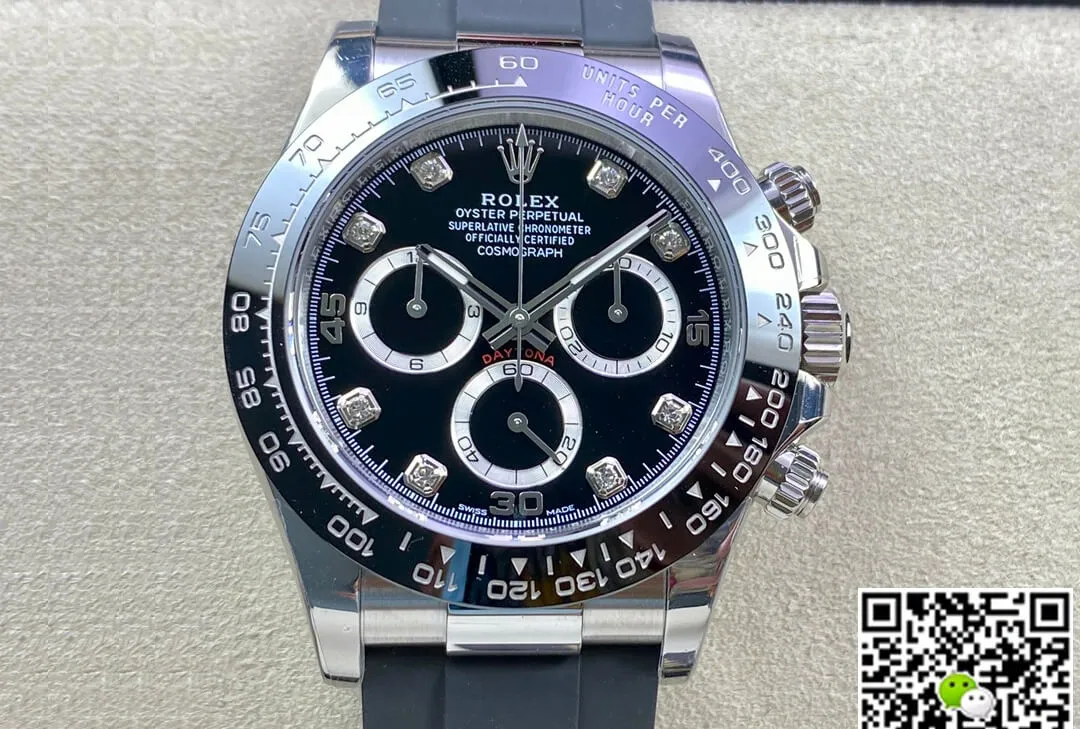 Rolex Daytona M116519LN-0025 BT Factory 1:1 Best Edition Replica Watch Black Diamond Dial