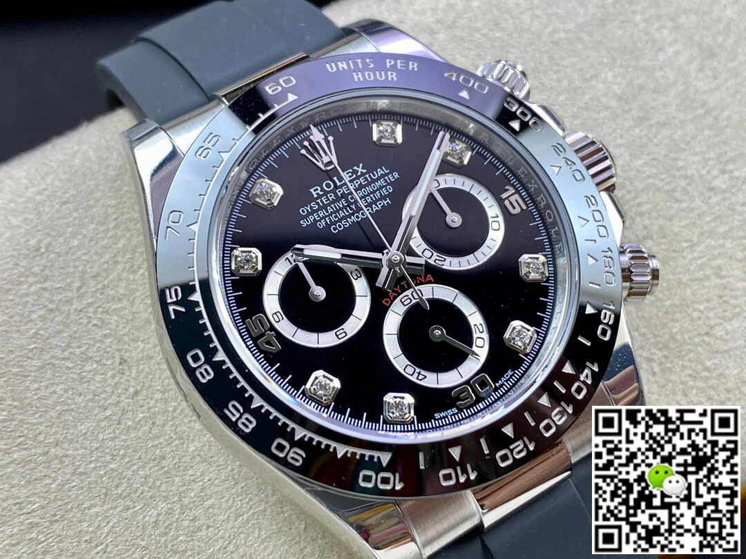 Rolex Daytona M116519LN-0025 BT Factory 1:1 Best Edition Replica Watch Black Diamond Dial