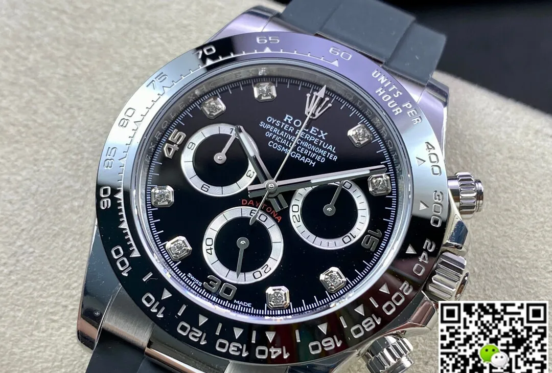Rolex Daytona M116519LN-0025 BT Factory 1:1 Best Edition Replica Watch Black Diamond Dial